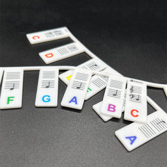 Piano Notes Guide for Beginners - Removable Keyboard Note Labels