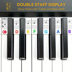 Piano Notes Guide for Beginners - Removable Keyboard Note Labels