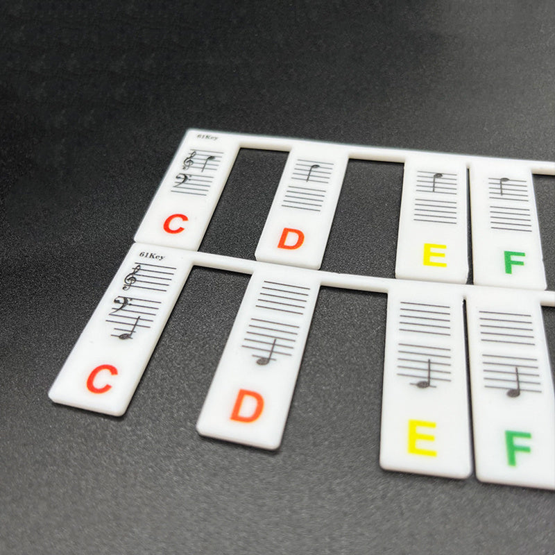 Piano Notes Guide for Beginners - Removable Keyboard Note Labels