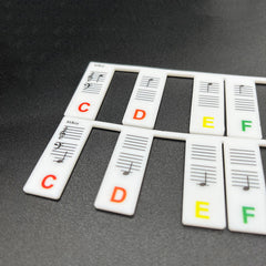 Piano Notes Guide for Beginners - Removable Keyboard Note Labels