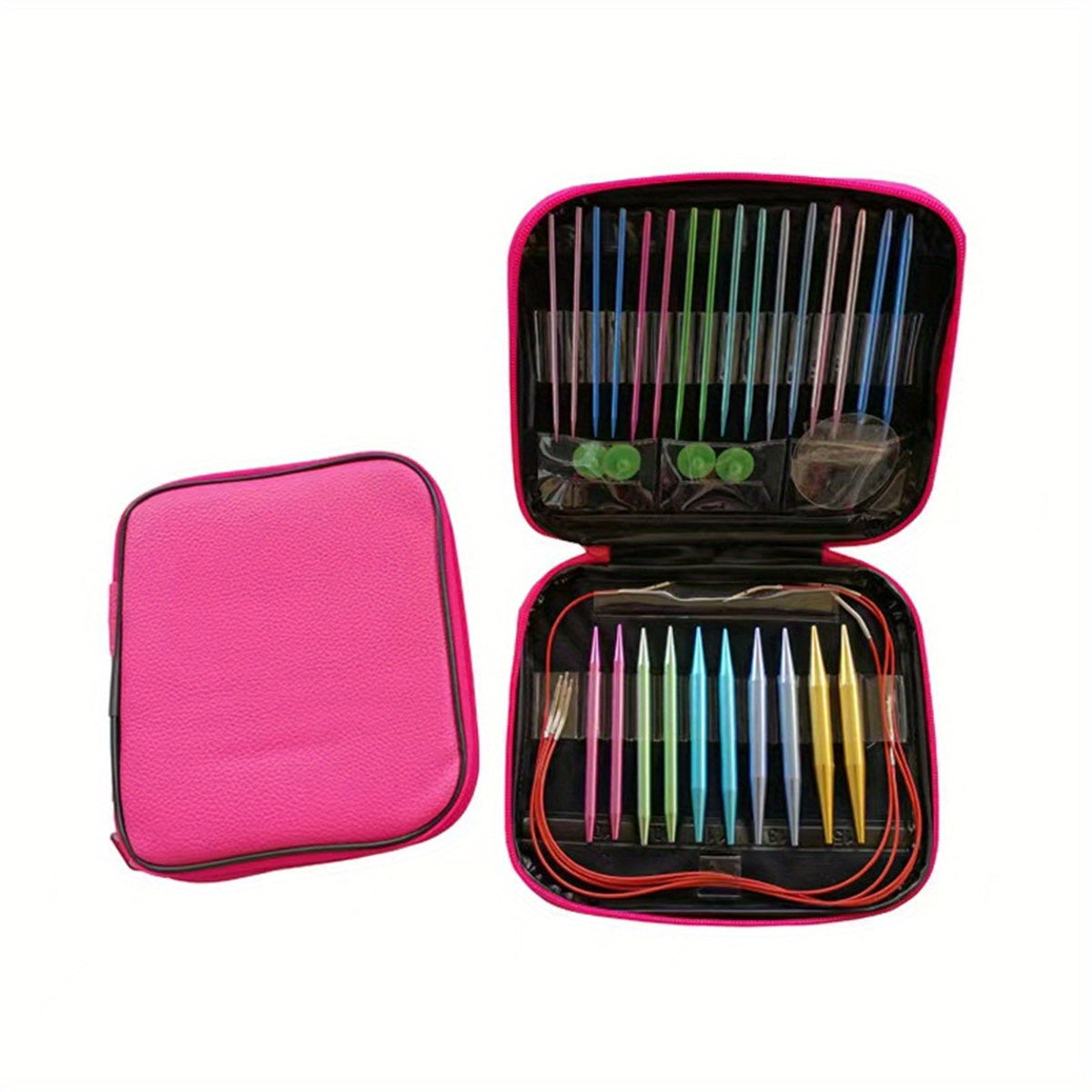 Aluminum Circular Knitting Needles Set Interchangeable Crochet Hooks Weaving