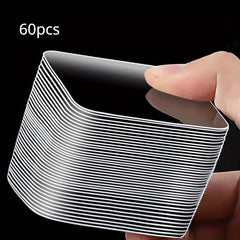 60pcs Strong Double Sided Adhesive Tape Nano Transparent Wall Stickers
