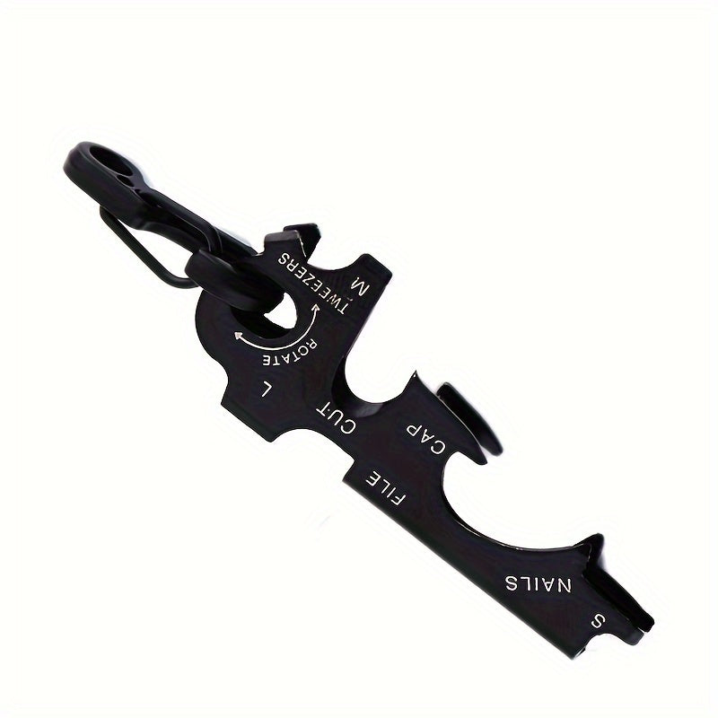 8 in 1 Carabiner Keychain Bottle Opener for Camping Adventure