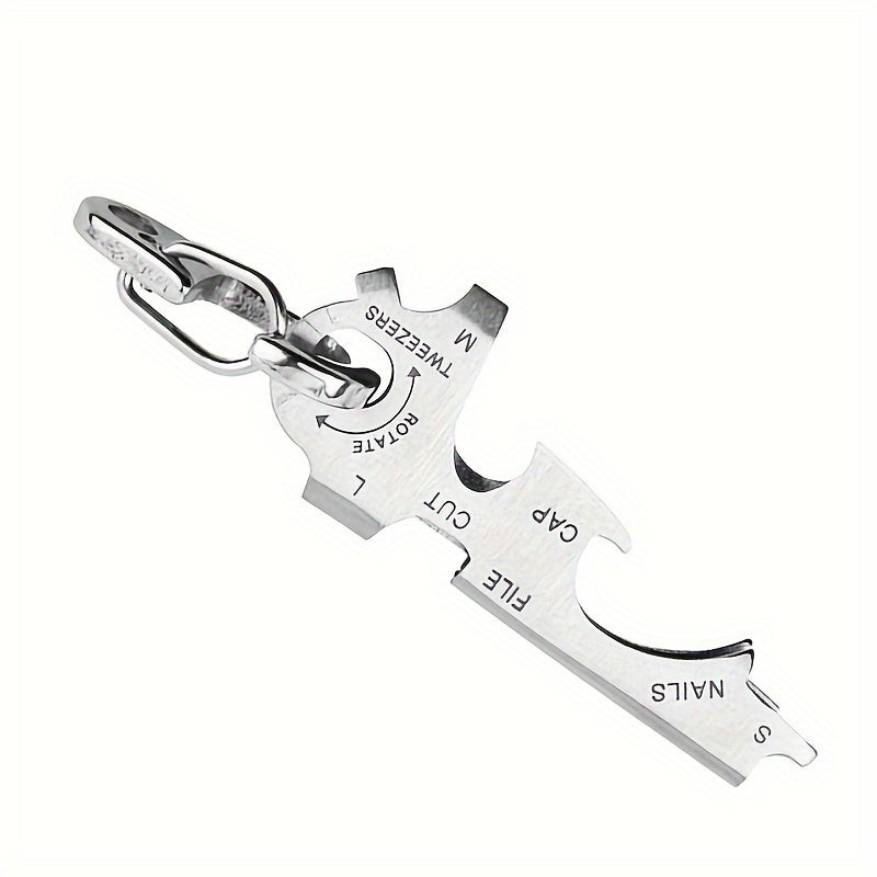 8 in 1 Carabiner Keychain Bottle Opener for Camping Adventure
