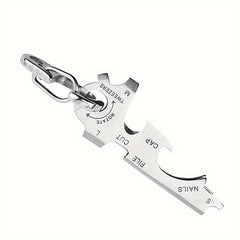 8 in 1 Carabiner Keychain Bottle Opener for Camping Adventure