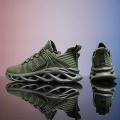 Men's Shock Absorption Blade Shoes Breathable Lace Up Non Slip Shoes