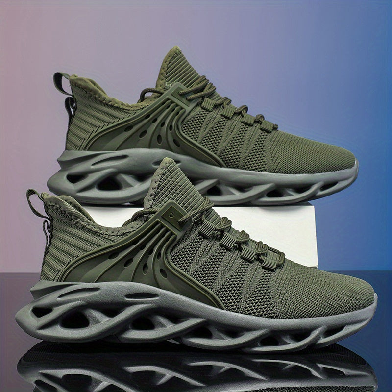 Men's Shock Absorption Blade Shoes Breathable Lace Up Non Slip Shoes