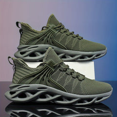 Men's Shock Absorption Blade Shoes Breathable Lace Up Non Slip Shoes