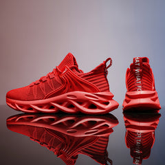 Men's Shock Absorption Blade Shoes Breathable Lace Up Non Slip Shoes