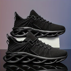 Men's Shock Absorption Blade Shoes Breathable Lace Up Non Slip Shoes