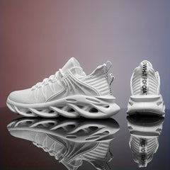 Men's Shock Absorption Blade Shoes Breathable Lace Up Non Slip Shoes