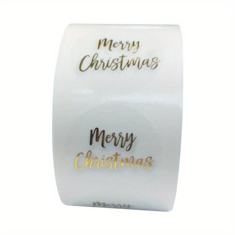 500pcs Round Clear Christmas Stickers Thank You Card Box Labels