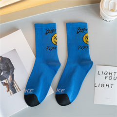 Halloween Cotton Mid Calf Basketball Socks for Men Women