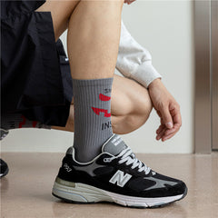 Halloween Cotton Mid Calf Basketball Socks for Men Women