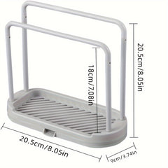 Kitchen Sponge Holder Sink Rack Tray Organizer Stand No Rags or Sponges
