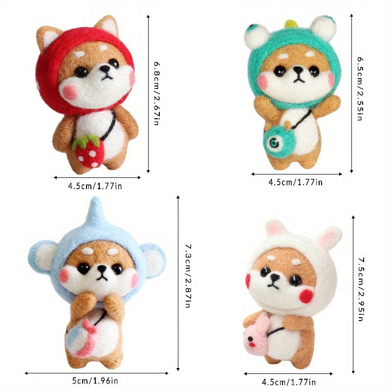 Shiba Needle Felting Kit for Beginners DIY Craft
