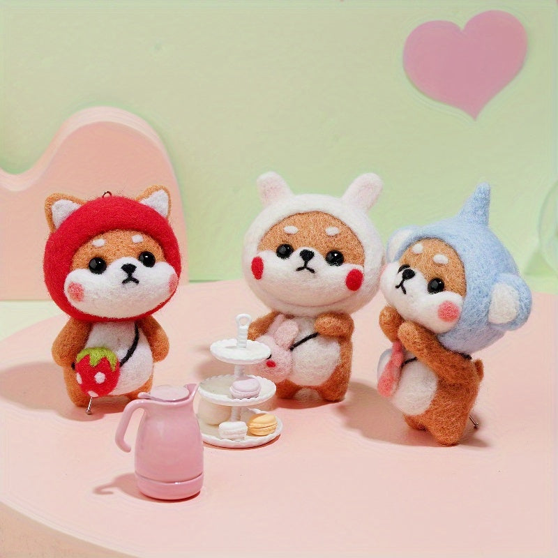 Shiba Needle Felting Kit for Beginners DIY Craft