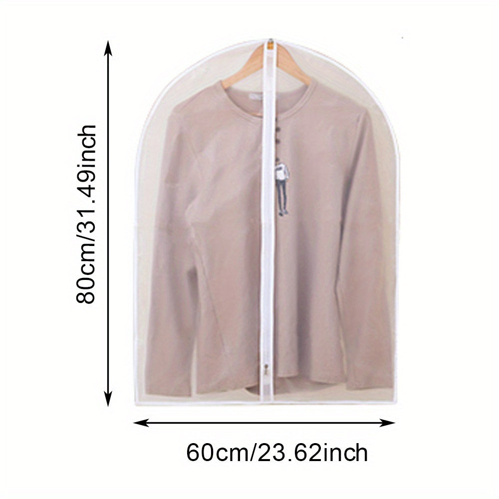 Transparent Hanging Clothes Storage Bags Suit Dust Cover Portable Garment Bags