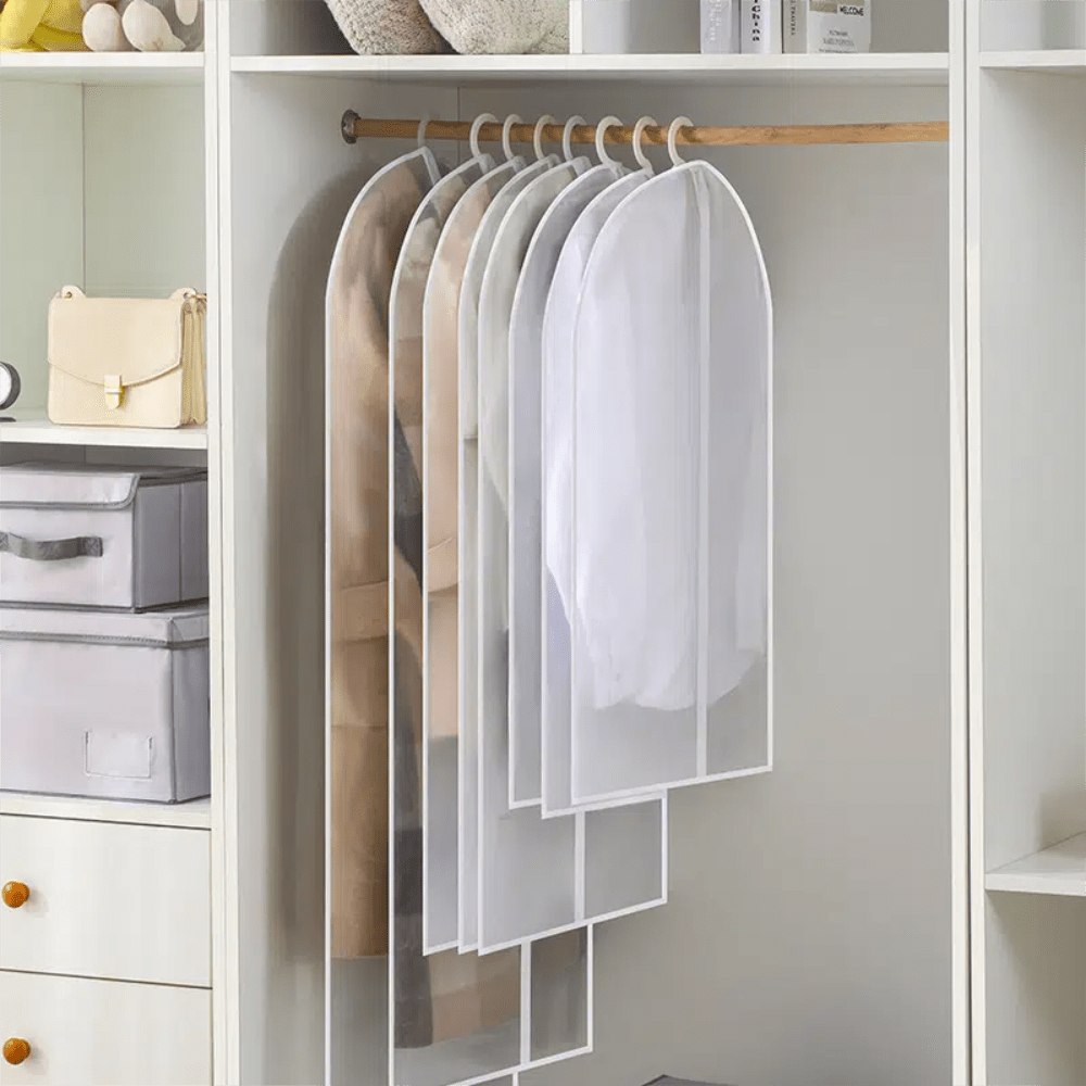 Transparent Hanging Clothes Storage Bags Suit Dust Cover Portable Garment Bags