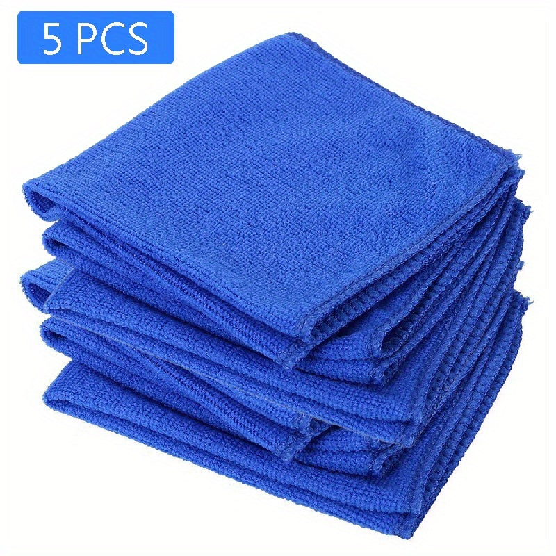 5pcs Soft Microfiber Car Cleaning Towels for Auto Motorcycle Home
