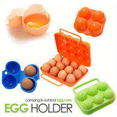 Egg Storage Box Outdoor Camping Container With Compartments