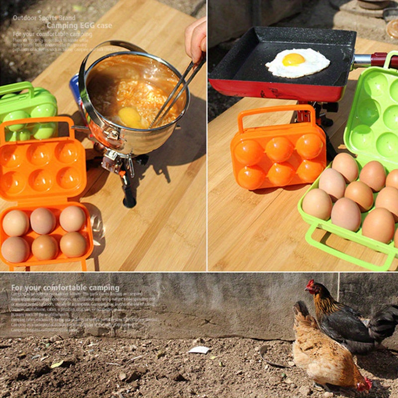 Egg Storage Box Outdoor Camping Container With Compartments