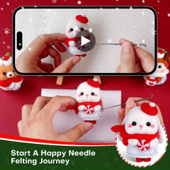 4pcs Wool Needle Felting Kit For Beginners DIY Art Craft