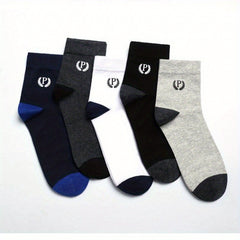 Men's Mid Calf Socks Letter P Sports Socks