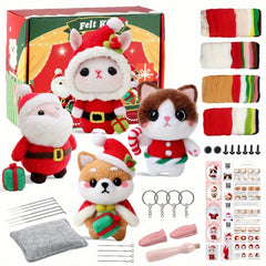 4pc Wool Needle Felting Kit for Beginners DIY Animal Craft Material P