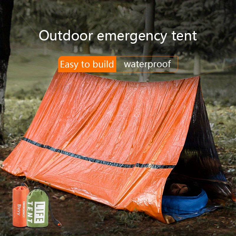 Portable Emergency Tent Sleeping Bag Warm First Aid Blanket Single Layer