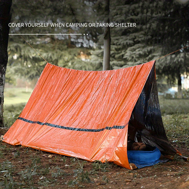 Portable Emergency Tent Sleeping Bag Warm First Aid Blanket Single Layer