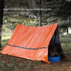 Portable Emergency Tent Sleeping Bag Warm First Aid Blanket Single Layer