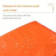 Portable Emergency Tent Sleeping Bag Warm First Aid Blanket Single Layer
