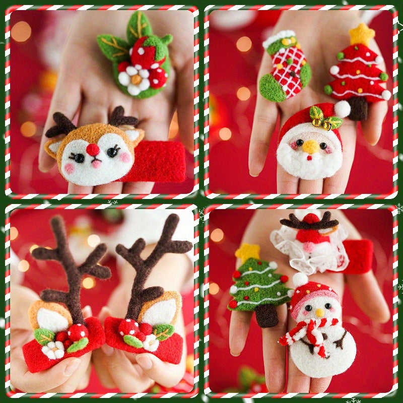 10pcs Wool Needle Felting Kit For Beginners Christmas DIY Art Craft