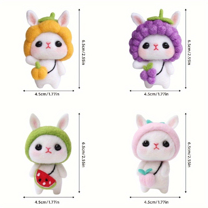 Needle Felting Kit For Beginners Rabbit Doll DIY Art Craft Gift