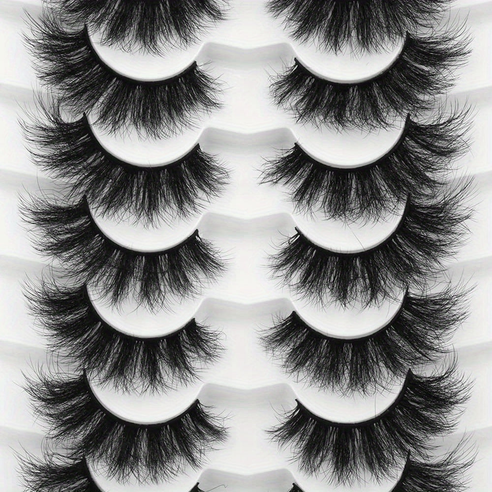 7 Pairs Faux Mink Fluffy False Eyelashes