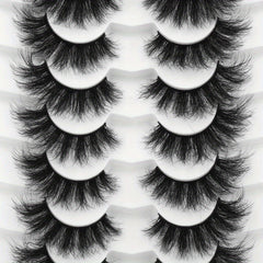 7 Pairs Faux Mink Fluffy False Eyelashes