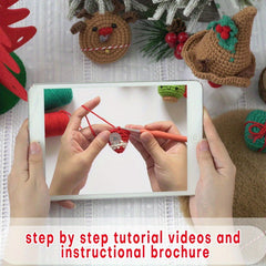 Christmas Crochet Material Package Snowman DIY Ornaments