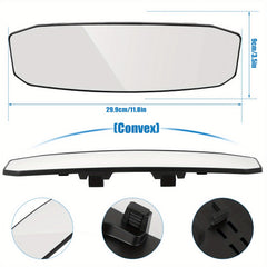 Car Safety Rearview Mirror Anti Glare Wide Angle Convex Rear View Mirror