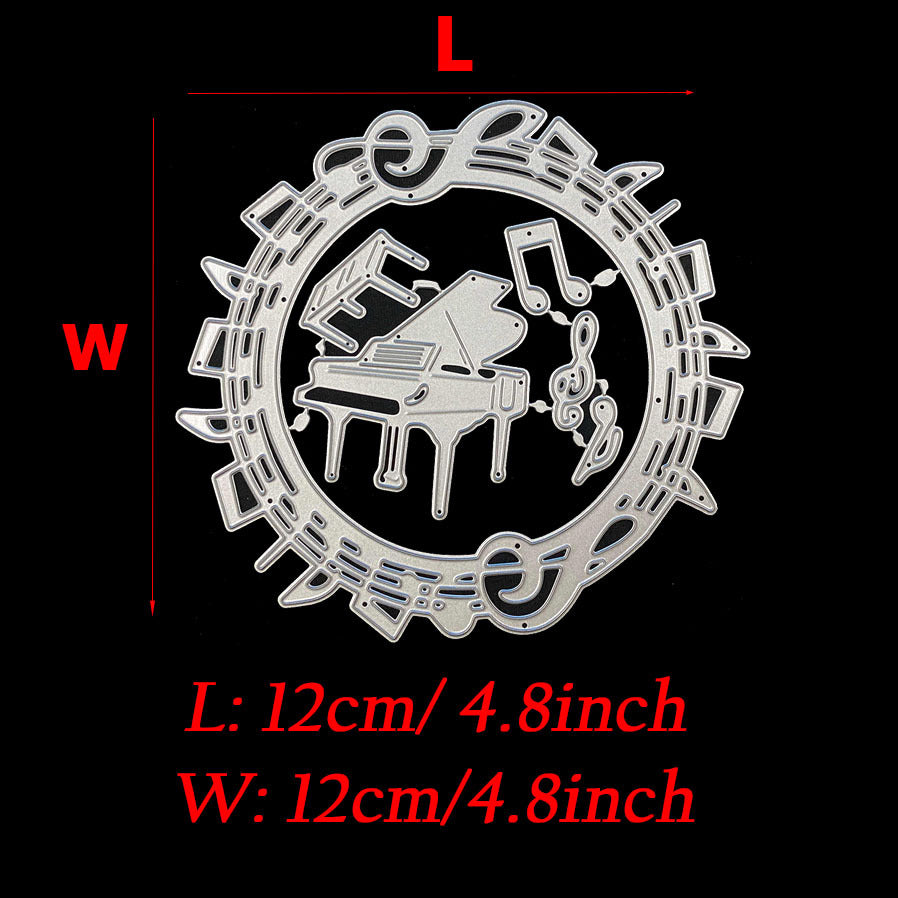 Music Note Guitar Piano Metal Cutting Dies for DIY Scrapbooking Album
