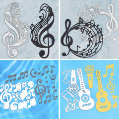 Music Note Guitar Piano Metal Cutting Dies for DIY Scrapbooking Album