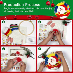 2pcs Needle Felting Kit for Beginners with Wool Needles