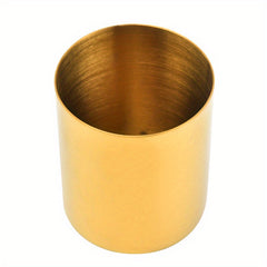 Golden Stainless Steel Pen Holder Stationery Storage Cosmetic Brush Decoration
