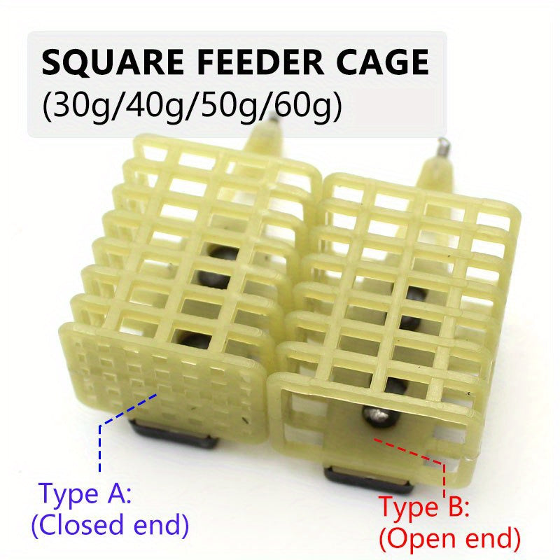 1pc Carp Fishing Lead Sinker Bait Cage Feeder Groundbait Lure Basket