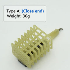 1pc Carp Fishing Lead Sinker Bait Cage Feeder Groundbait Lure Basket