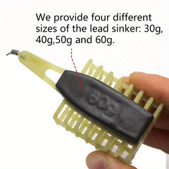 1pc Carp Fishing Lead Sinker Bait Cage Feeder Groundbait Lure Basket