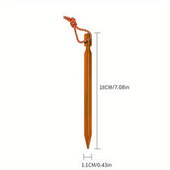 3pcs Outdoor Canopy 7075 Aluminum Alloy Triangular Nails Camping Tent Beach Camp