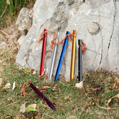 3pcs Outdoor Canopy 7075 Aluminum Alloy Triangular Nails Camping Tent Beach Camp