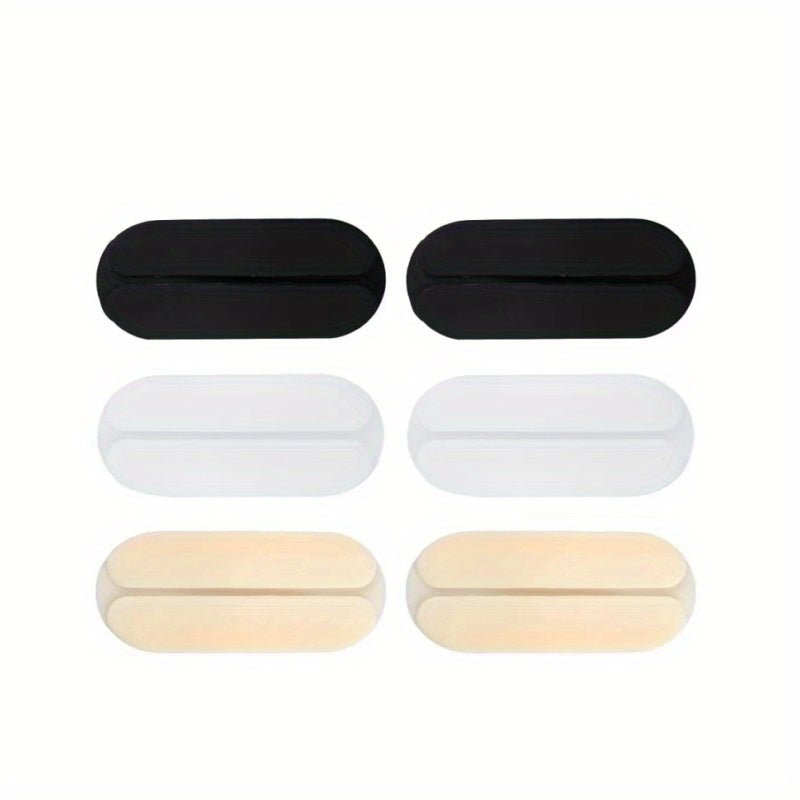 3 Pairs Silicone Shoulder Pads Non-slip Adhesive Bra Cushions