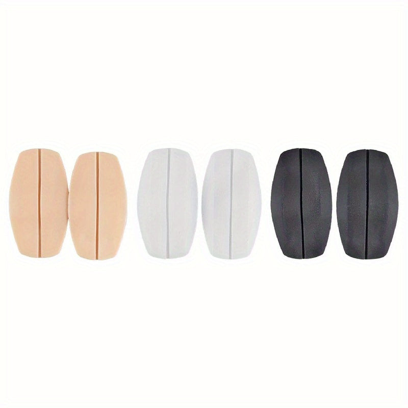 3 Pairs Silicone Shoulder Pads Non-slip Adhesive Bra Cushions